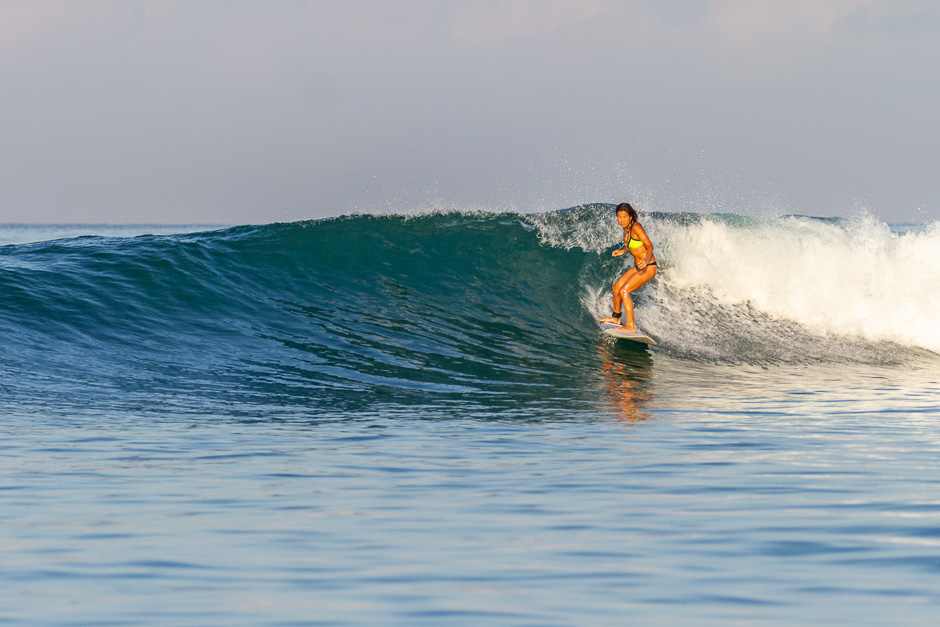 Surfer riding a wave at Toro Toro.