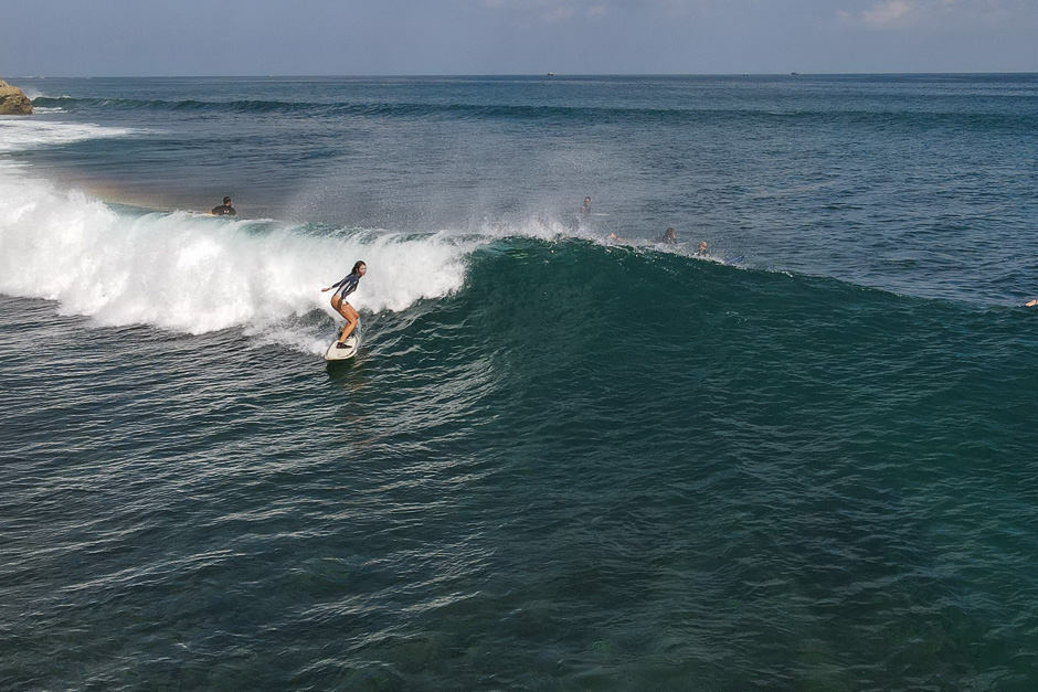 Surfer at Balangan.