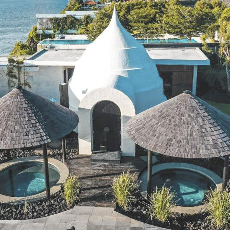 Sound dome healing spa.