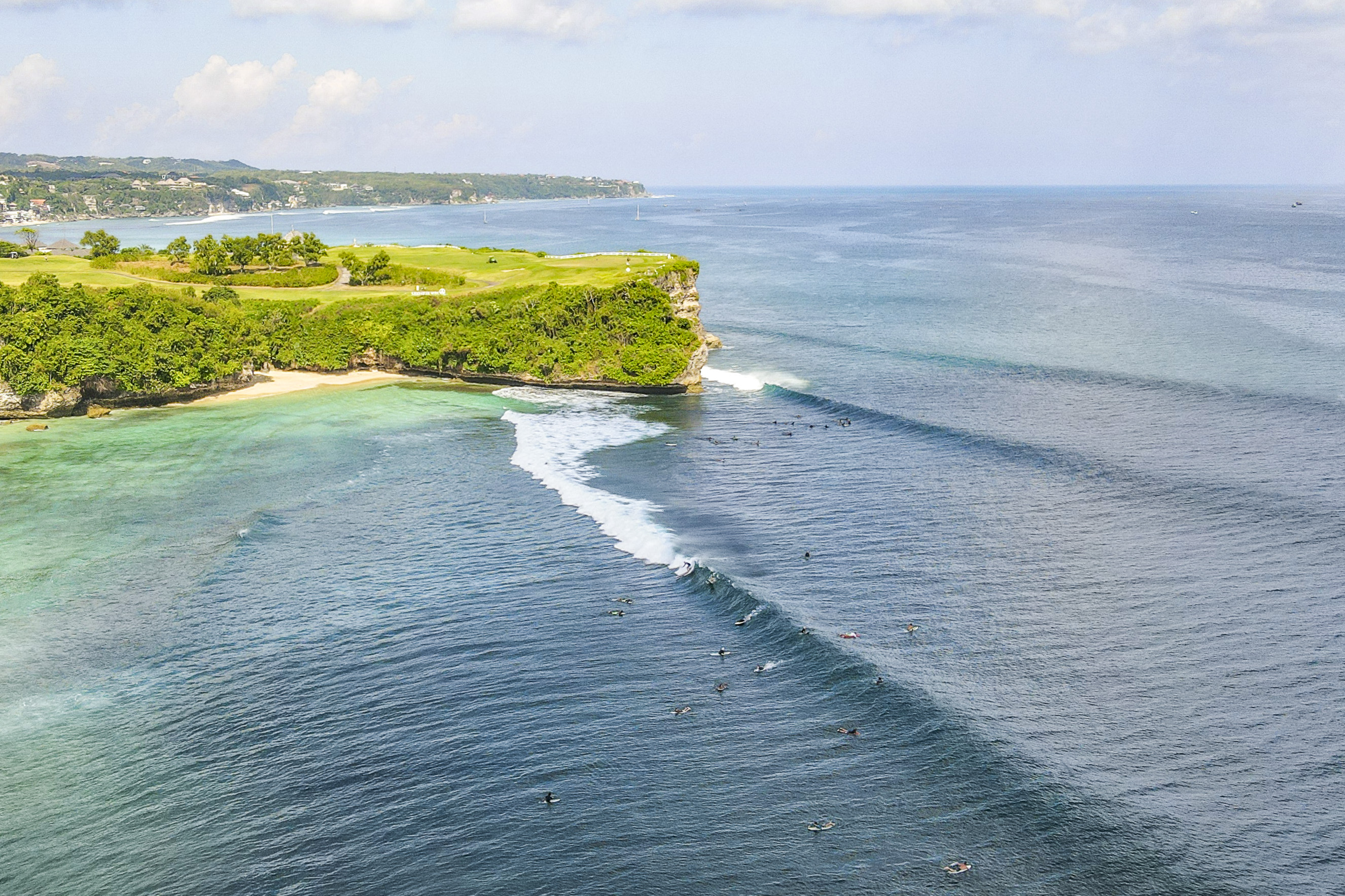 Balangan from a drone.