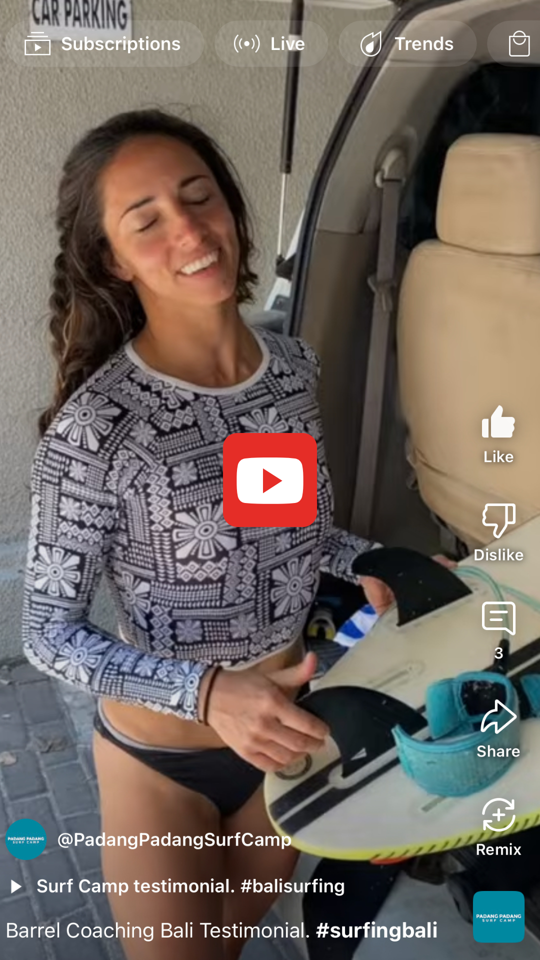 Bali Barrel Coaching Testimonial Video