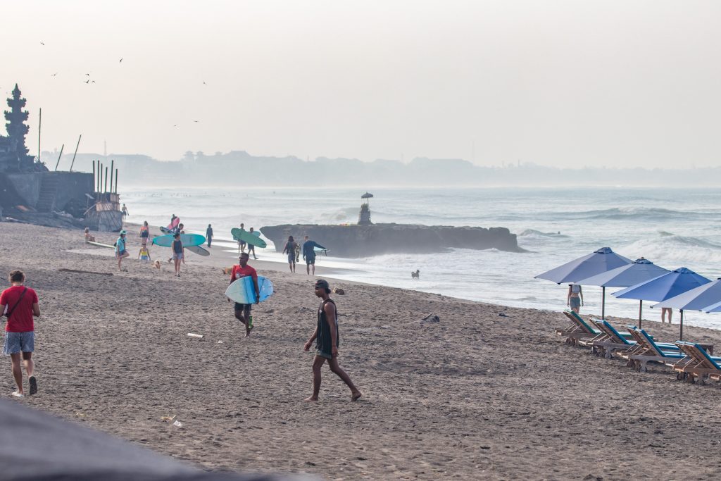 Morning at the beach in Canggu.