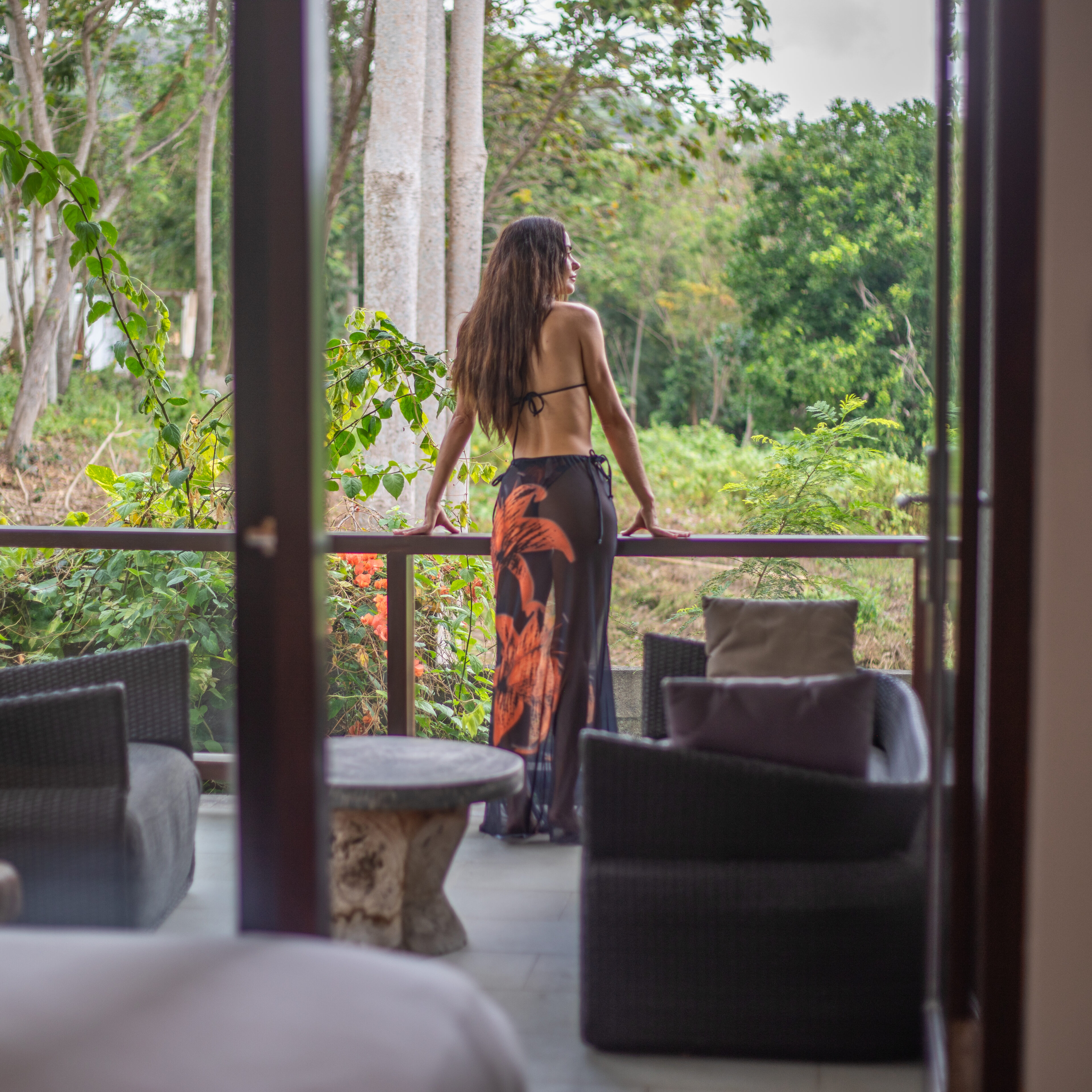 Lorena on the terrace room 6.