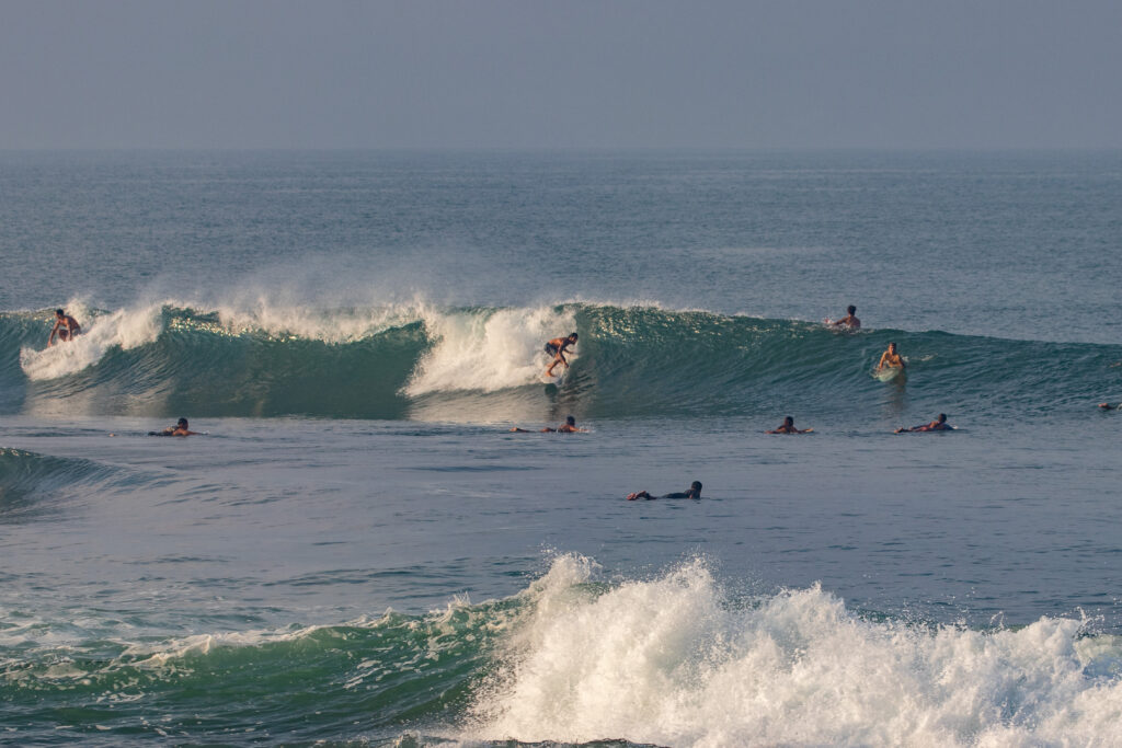 Fun little wave at Echo Beach Left.