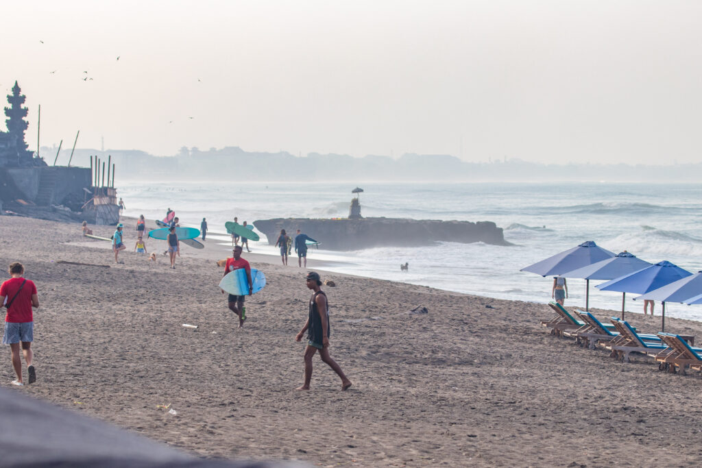 Beach scene at Old Man's.