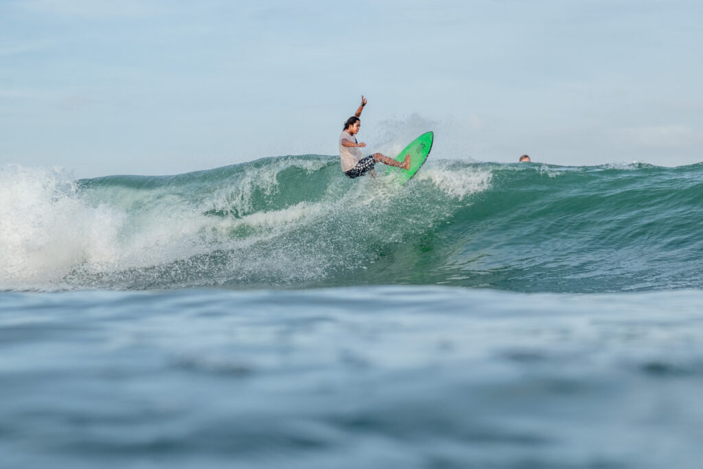 Head Coach Randy performing a floater at Kuta Reef.