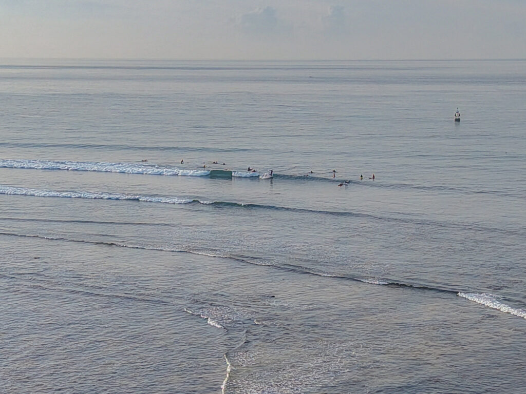 Green peaks at the outside of Baby Reef