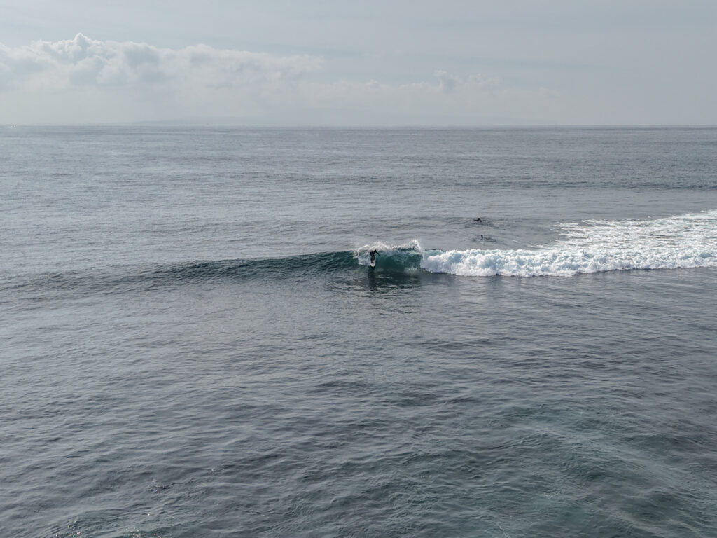 A wave at Sanur Reef.