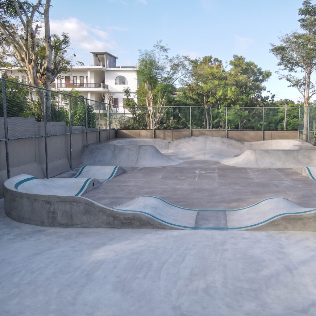 Surf skate park and pump track