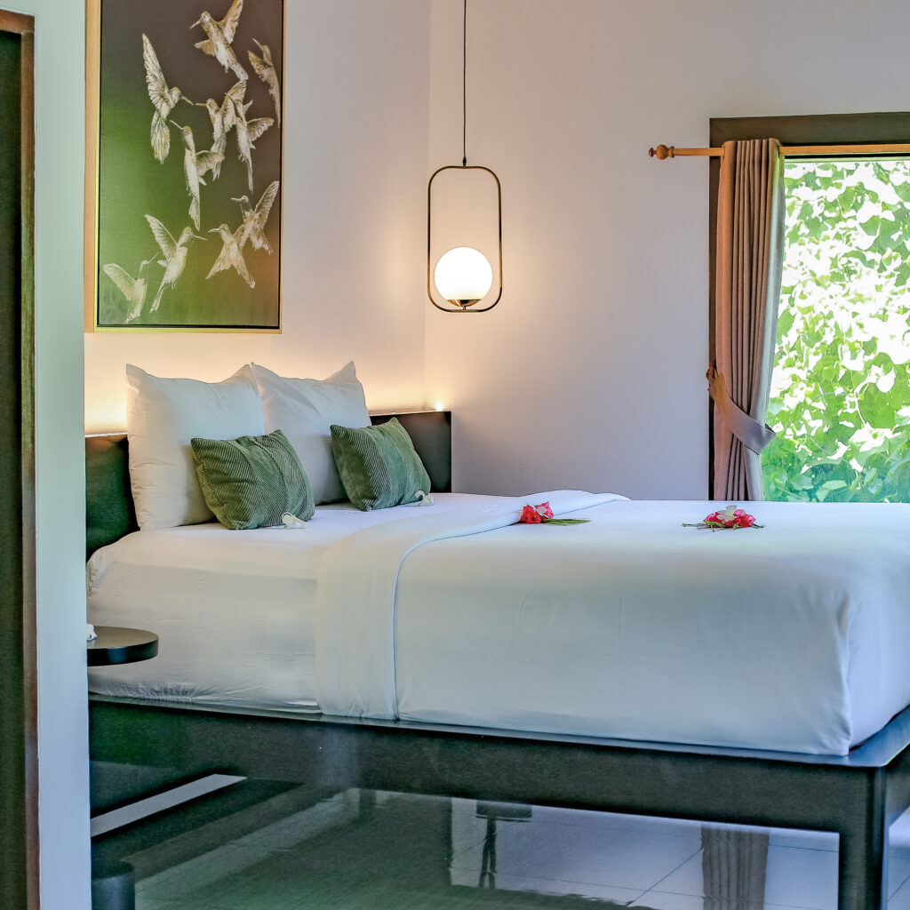 Room 12 bed detail.